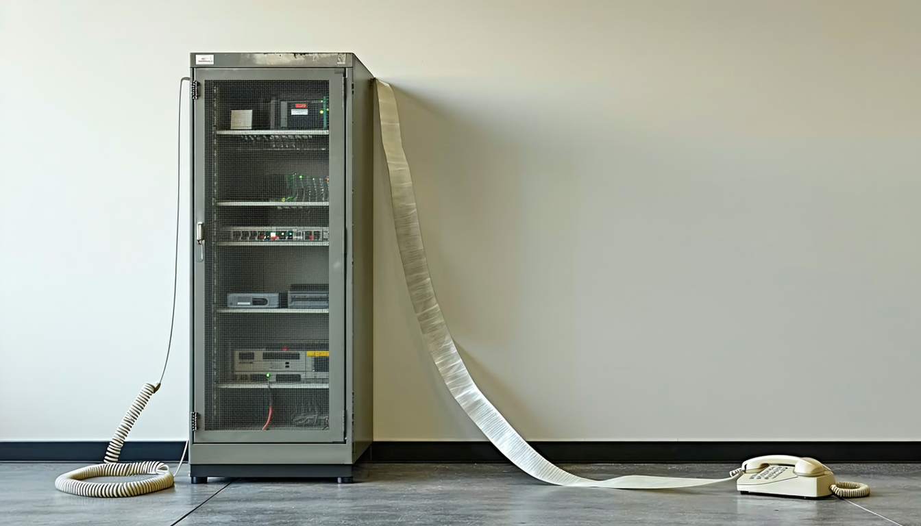 Illustration accompanying RingCentral's platform held. Its customer records are on the internet anyway.