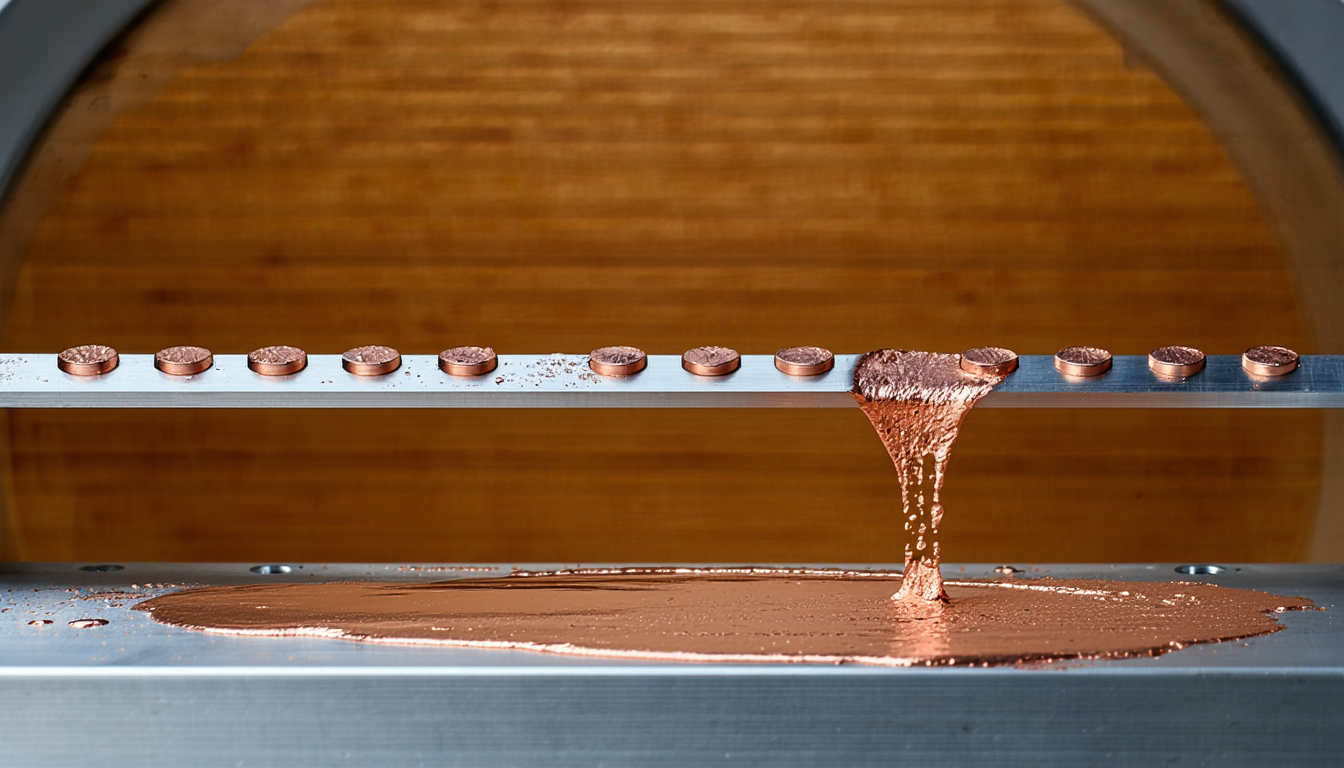 Illustration accompanying Copper melts by degrees, not all at once, and that breaks one fusion modelling assumption