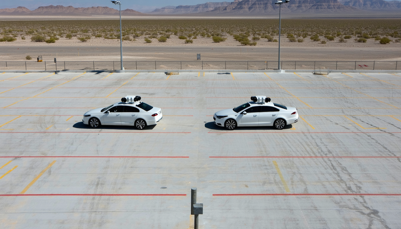 Illustration accompanying Nevada writes a 8,000-robotaxi ceiling, and Tesla says at the hearing it can't reach it