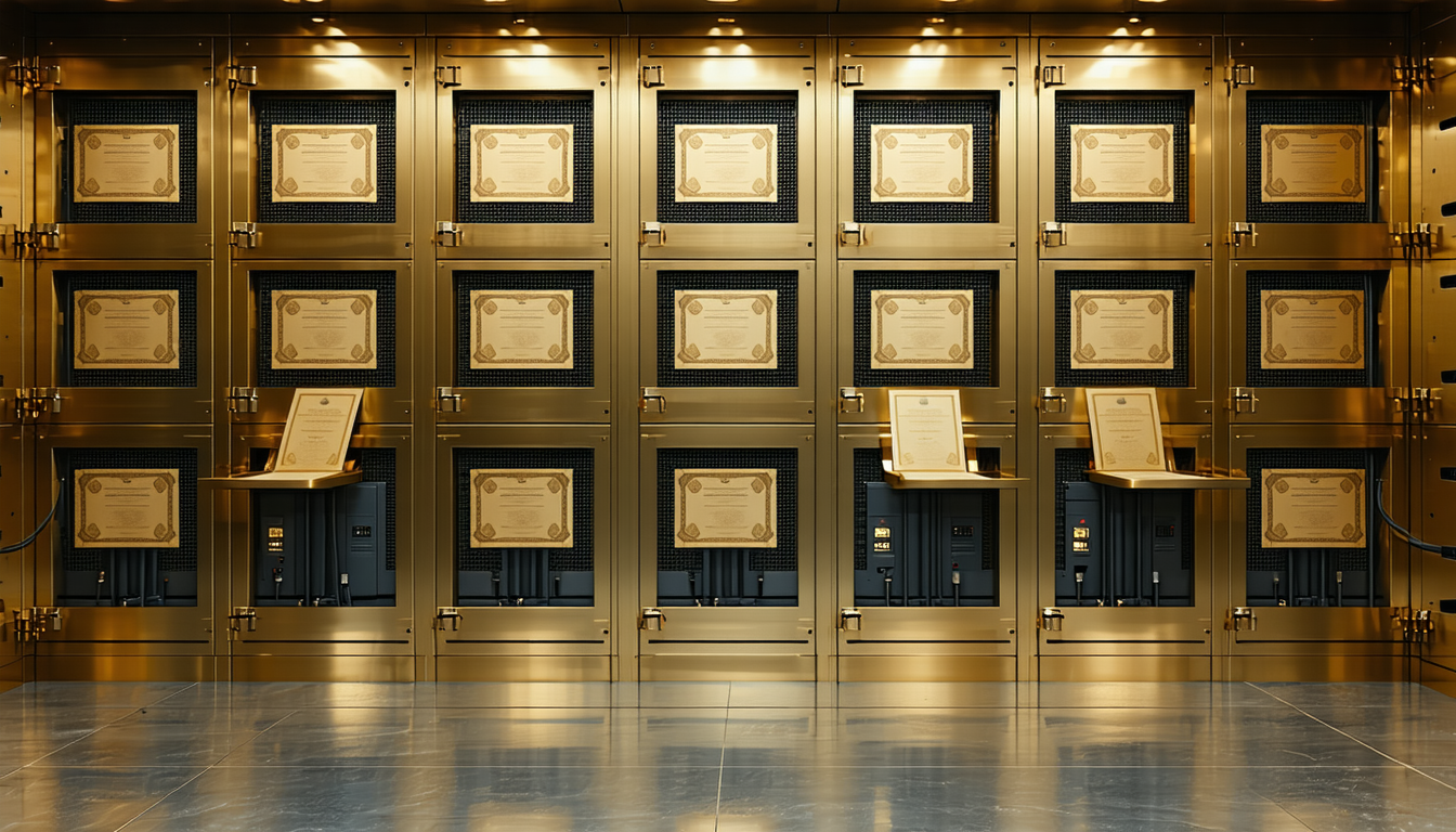Illustration accompanying The SEC's five-year exemption hands issuers a veto over which stocks a venue may tokenize