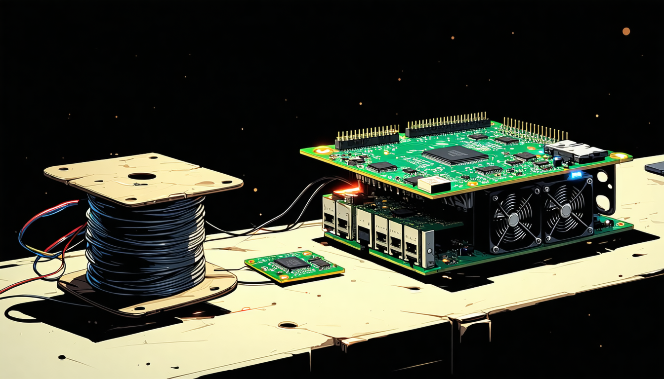 Illustration accompanying Vercel Labs' ScriptC trades sustained TypeScript throughput for millisecond startups