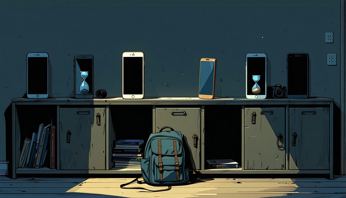 Illustration accompanying In a $100m Alabama settlement, TikTok adopts the teen curfew and time limits Meta accepted