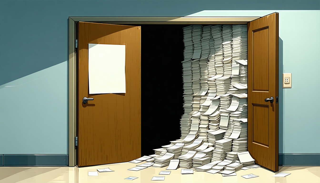 Illustration accompanying DC Medicaid agency's public reports carried hidden records on 399,086 people behind enrollment counts