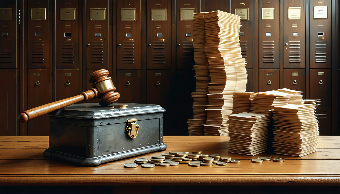 Illustration accompanying Fundsz victims hold a $15.7 million claim inside the CFTC's $31 million default judgment