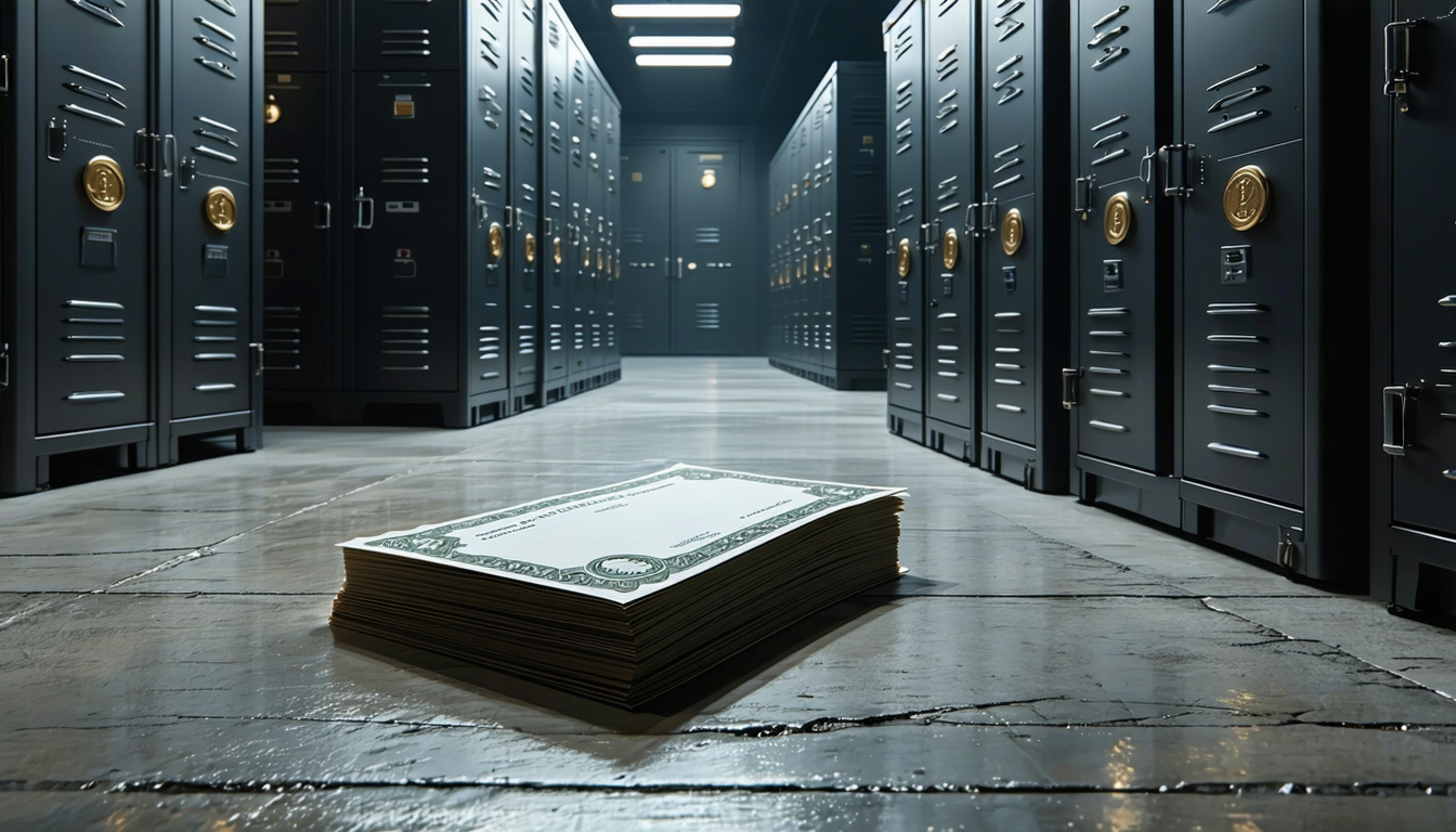 Illustration accompanying Binance Research's 2030 base case asks tokenized stocks to grow 79-fold from $4.43 billion