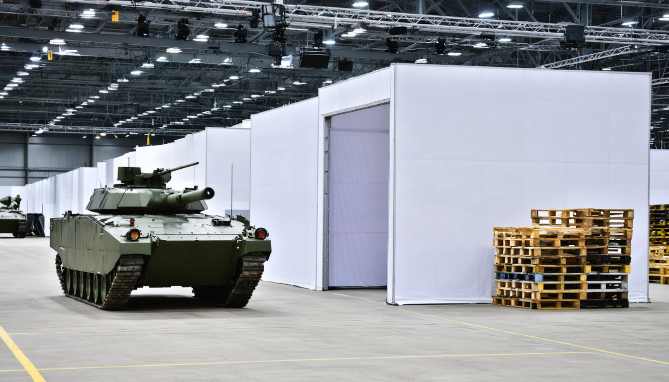 Illustration accompanying Informa's £2.24bn Clarion deal brings the DSEI arms fair into a FTSE 100 events group