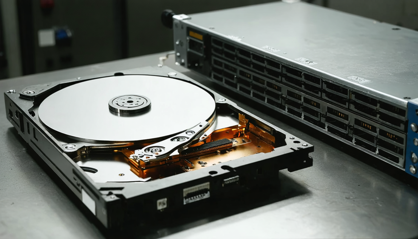 Illustration accompanying Seagate's reported bid for TDK's head business would make Toshiba buy heads from a rival