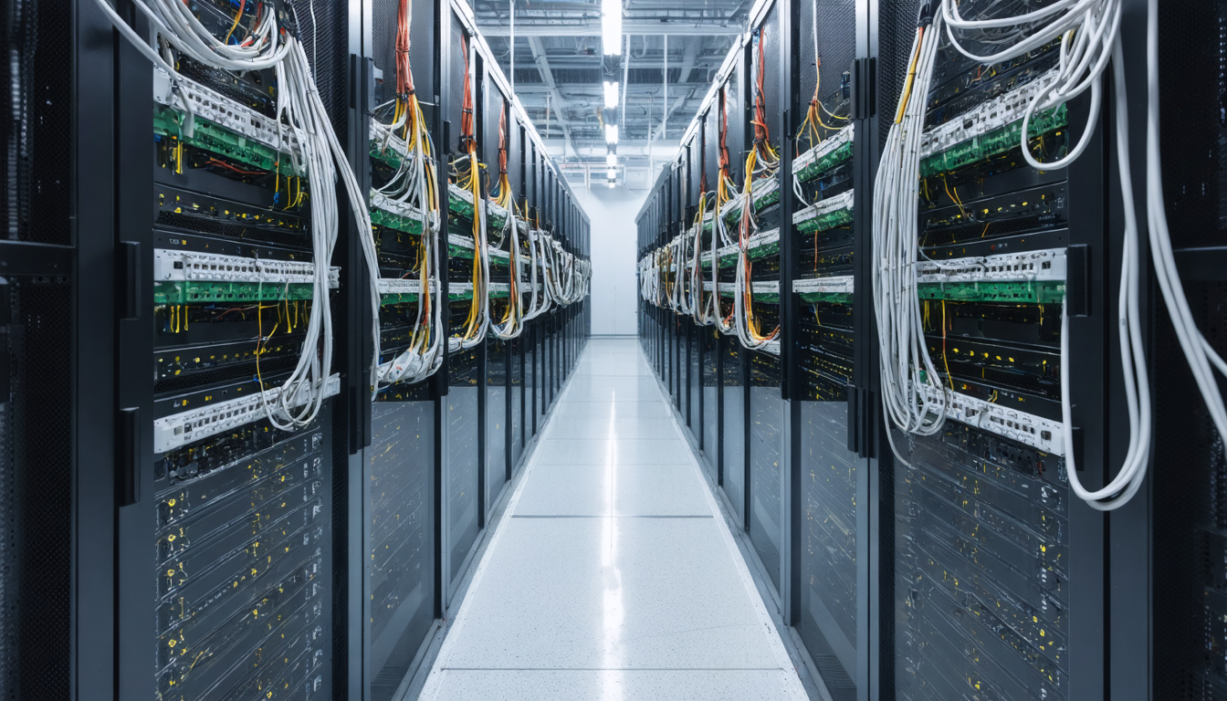 Illustration accompanying AMD and Intel invest in Salience Labs' $125m round for optical data-centre switches