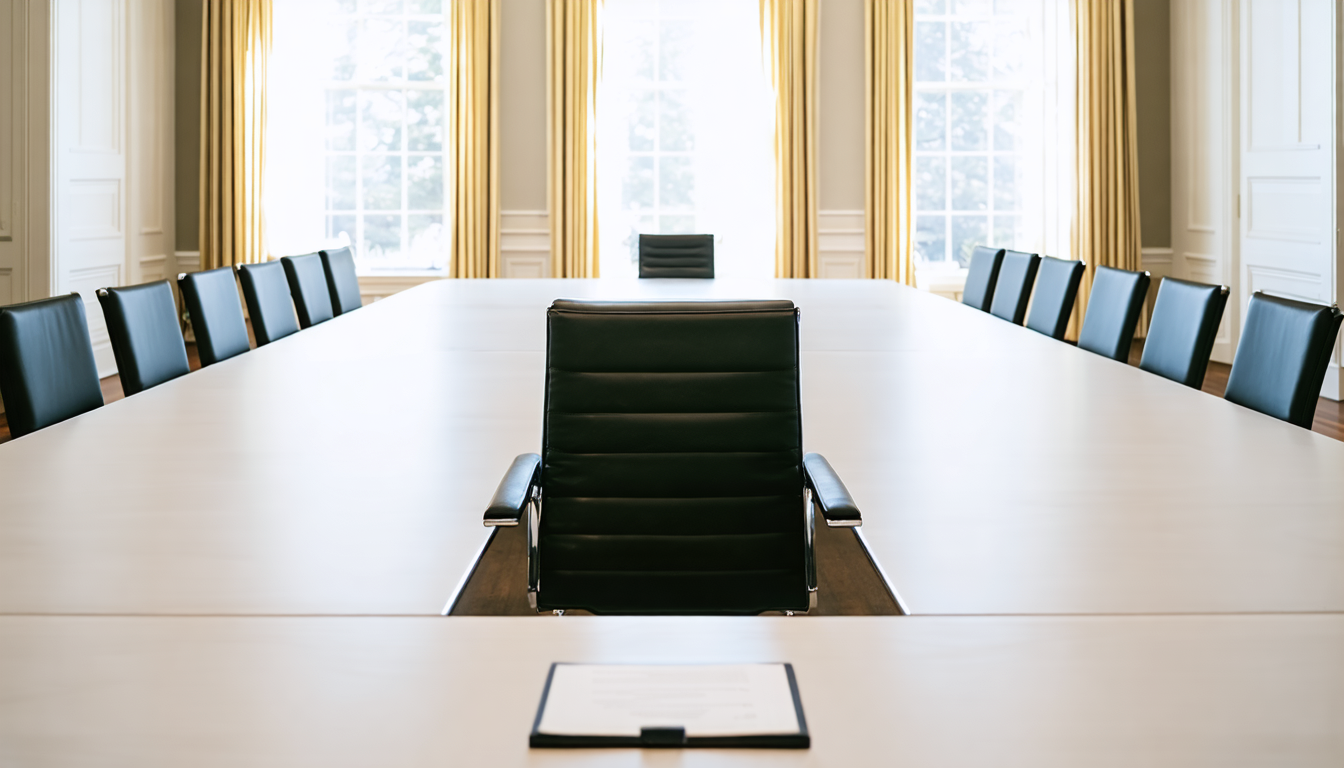 Illustration accompanying Patrick Witt's exit leaves the White House crypto council with no senior lead before the lame duck